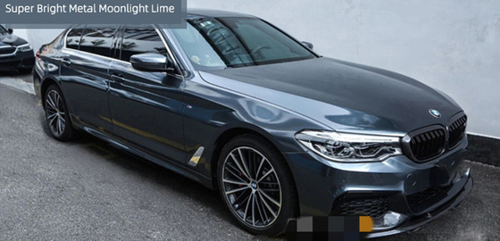 Moon Lime Gloss Car Wrap Film Air Channel الإصدار 120 ميكرون سمك