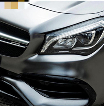 قابل للانزلاق PET AMG Ashes مقاومة للحرارة ماتي سيارة الفينيل التفاف لفة 140gsm