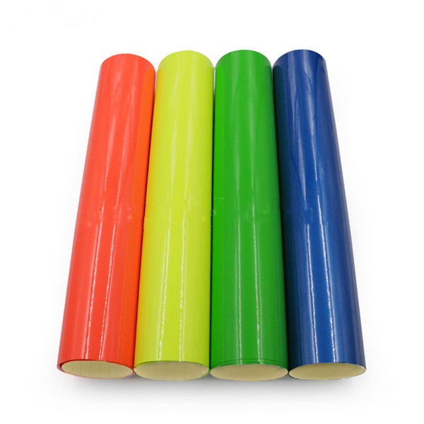 ديكور PVC الفلورسنت اللون قطع الفينيل فيلم 0.1 مم مقاومة للخدش